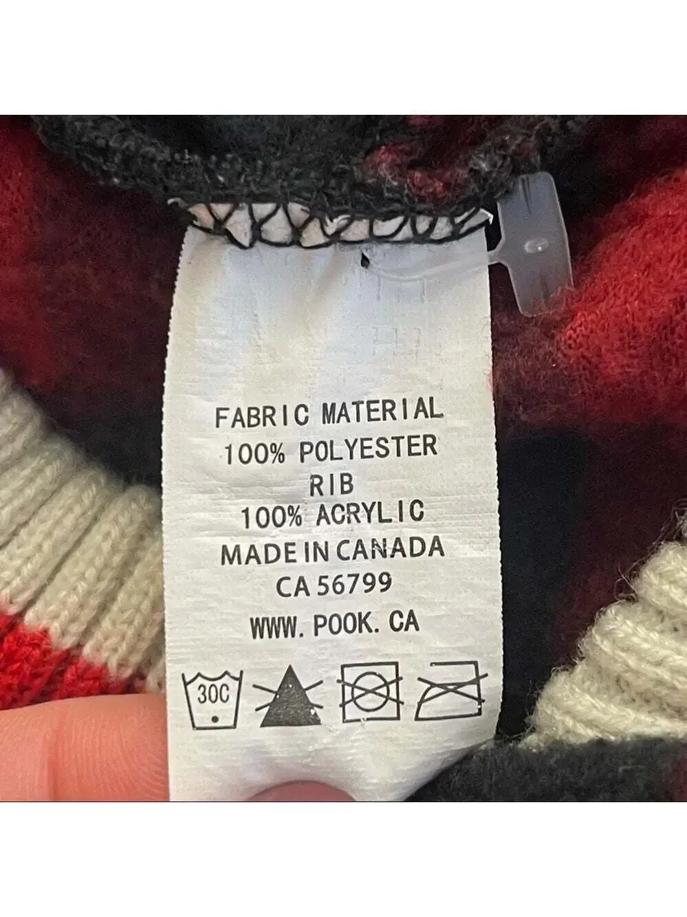Pook Pookie Hooded Poncho Red Plaid Toddler Youth Polar Fleece Cape Medium